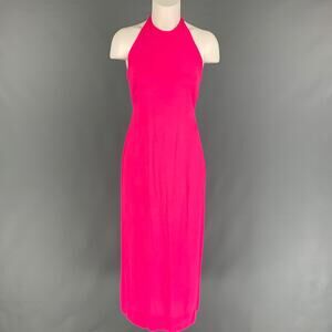 THREE GRACES Size S Pink Viscose Halter Shift Dress